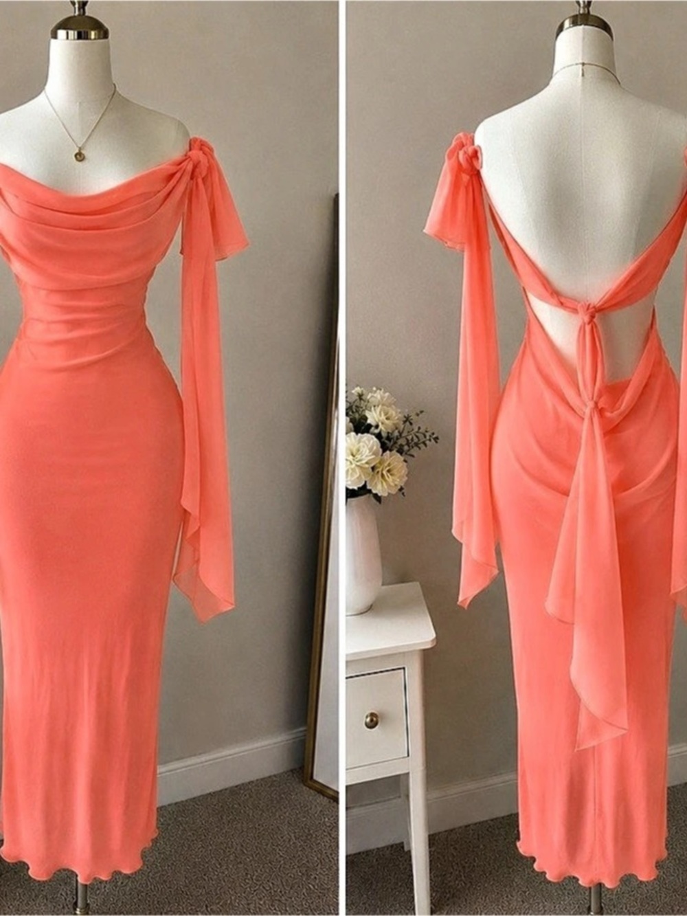 ASOS Design Draped Midi Dress in Pink Size Small Like New
